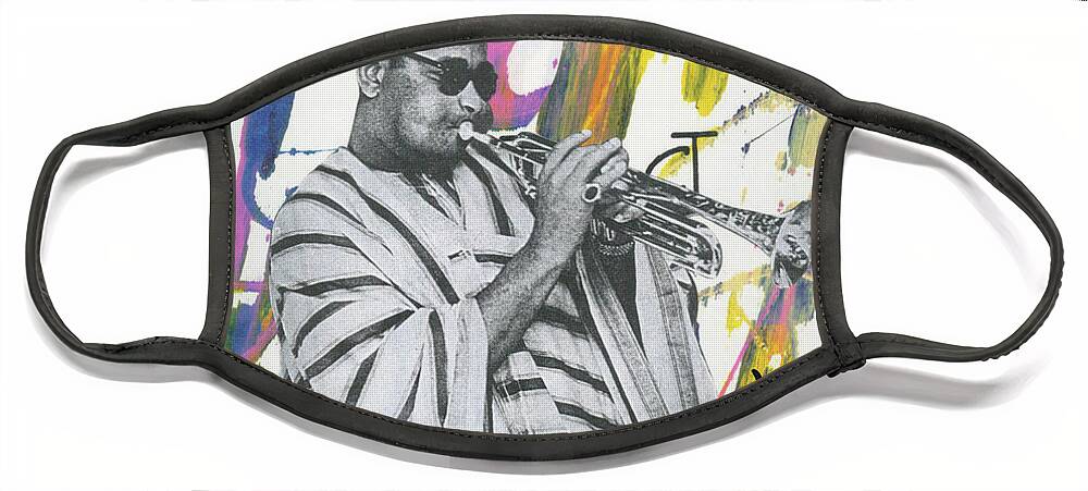  Face Mask featuring the painting One Of Jazz by Jimmy Williams