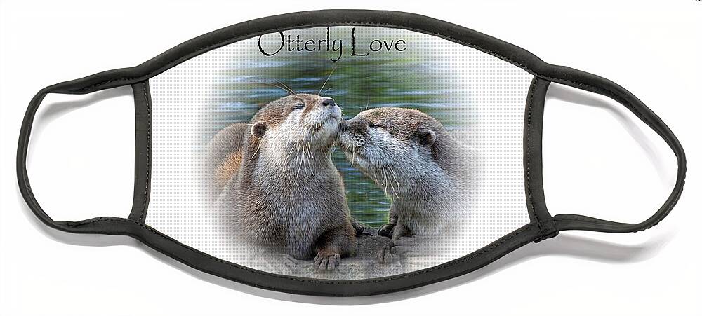 Otters Face Mask featuring the photograph Otterly Love by Gareth Parkes