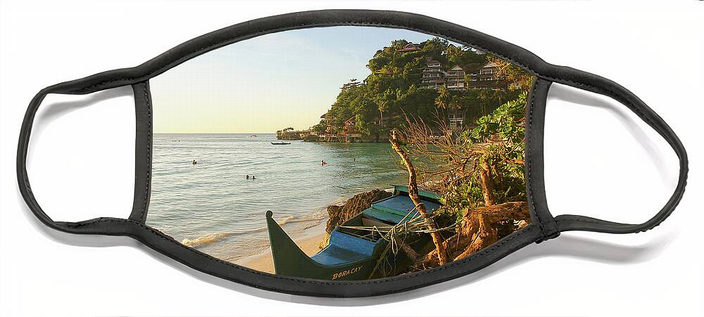 Boracay Face Mask featuring the photograph Out of Place by Josu Ozkaritz