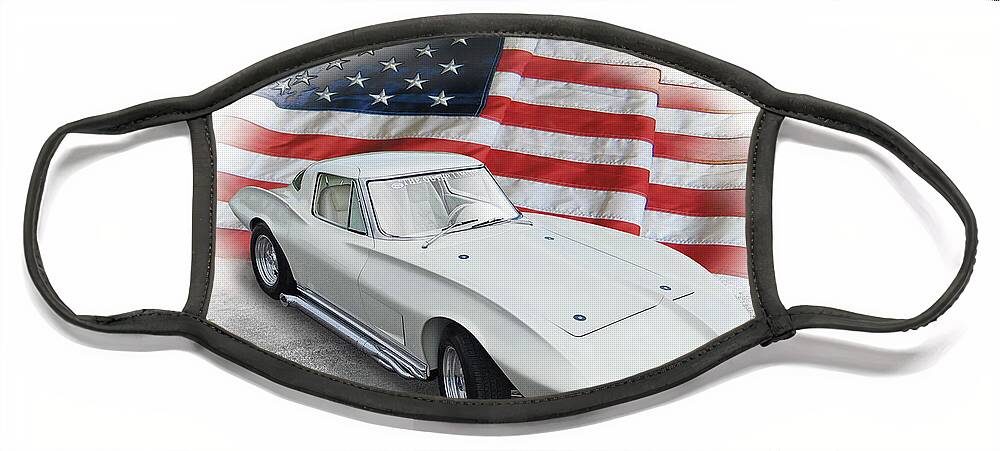 Corvette Face Mask featuring the photograph Outer Limits Split-Window by Ron Long