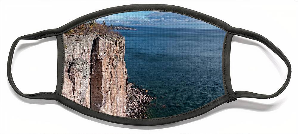 Lake Superior Face Mask featuring the photograph Palisade Head Lake Superior by Jim Schmidt MN