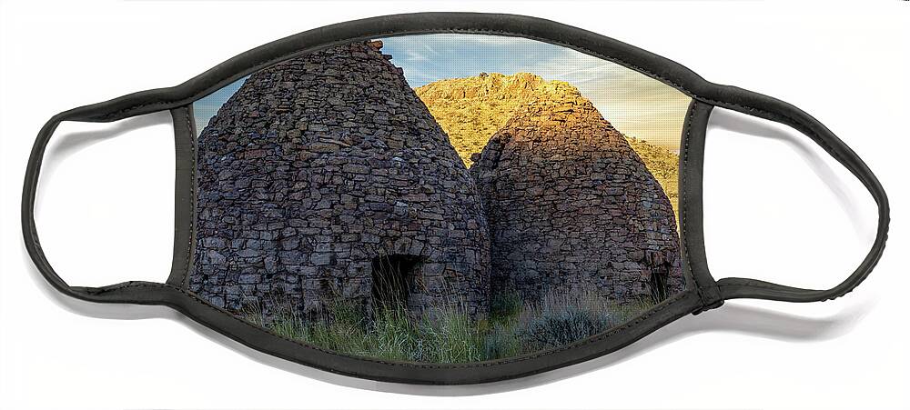 Panaca Charcoal Kilns Face Mask featuring the photograph Panaca Charcoal Kilns by James Marvin Phelps