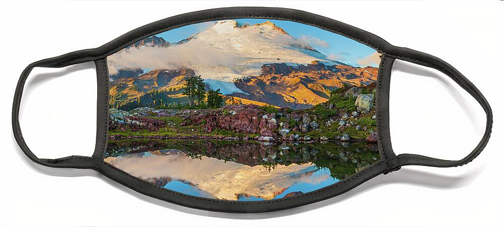 America Face Mask featuring the photograph Park Butte Panorama by Inge Johnsson