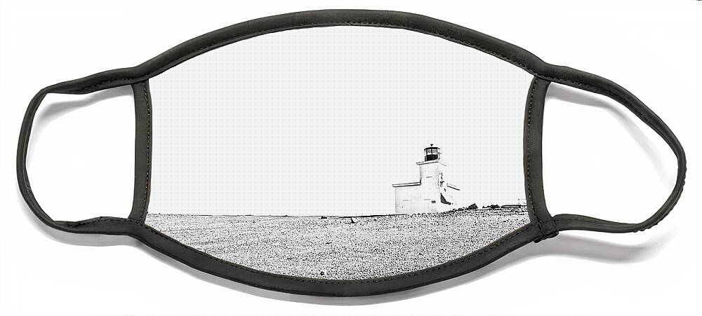 Lighthouse Face Mask featuring the photograph Parrsboro Light by Alan Norsworthy