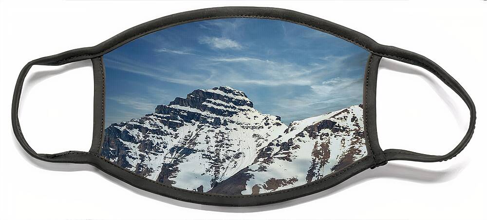 Canada Face Mask featuring the photograph Jagged Peaks #1 by Rick Deacon