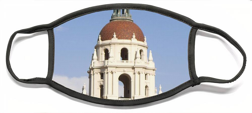  Face Mask featuring the photograph Pasadena City Hall by Heather E Harman