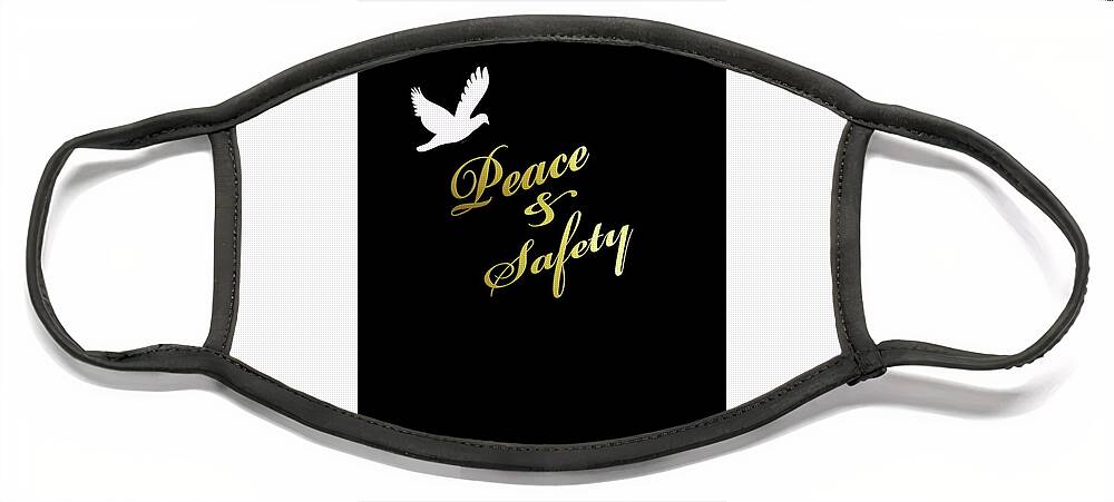 Dove Peace Safety Inspired Face Mask featuring the digital art Peace and Safety Art by Dee Jobes Photography