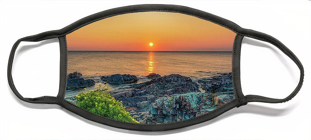 Marginal Way Face Mask featuring the photograph Peace and Tranquility by Penny Polakoff