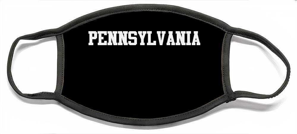 Funny Face Mask featuring the digital art Pennsylvania by Flippin Sweet Gear