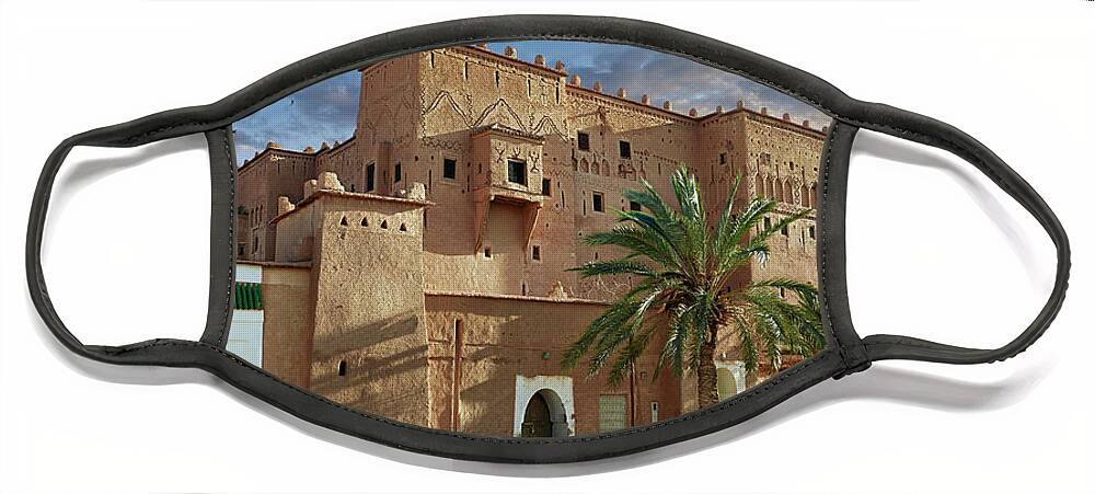 Kasbah Of Taourirt Face Mask featuring the photograph Photo of The Kasbah of Taourirt, Ouarzazate, Morocco by Paul E Williams