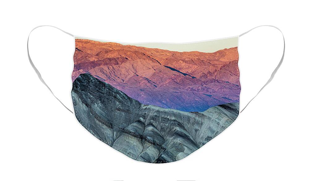 Death Valley Face Mask featuring the photograph Pink Moment by Erin Marie Davis