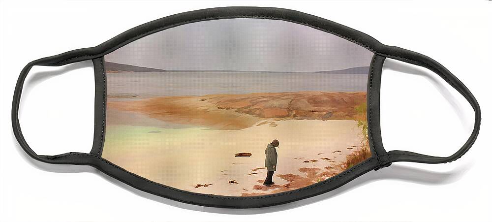 Coastal Face Mask featuring the photograph Point Possession, Albany, Western Australia by Elaine Teague