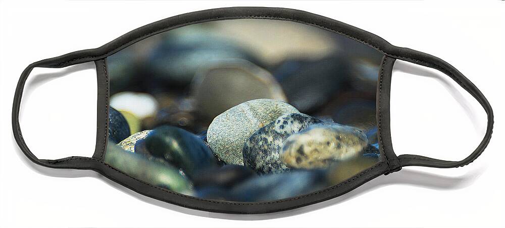 Sea Face Mask featuring the photograph Polished Stones from the Sea by Doug Gist
