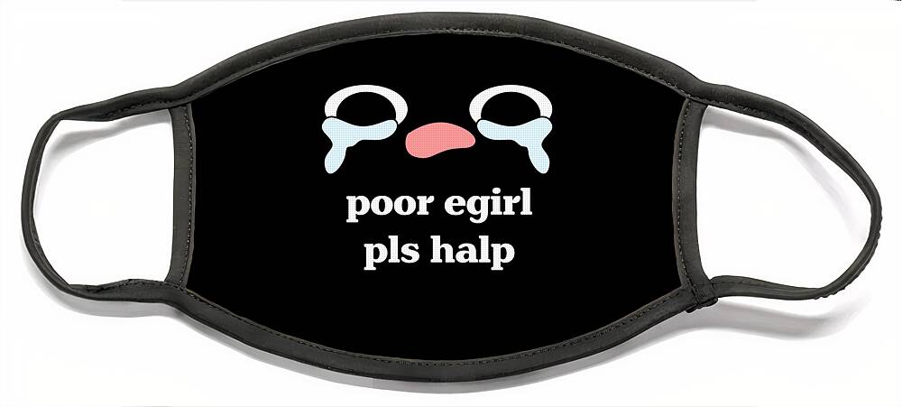 dommer indsigelse Frastødende Poor Egirl Pls Halp - Emo Girl Face Mask by Jan Deelmann - Pixels
