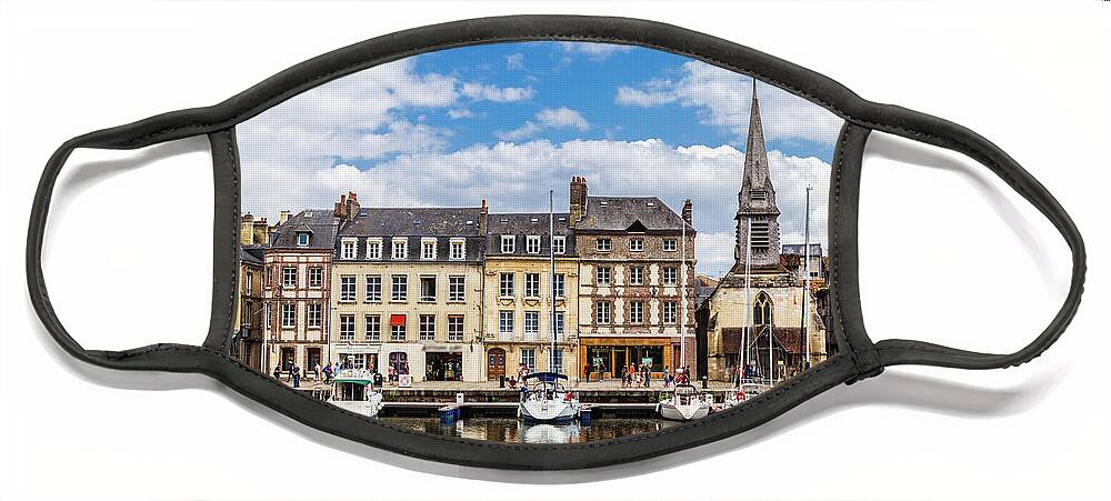 Honfleur Face Mask featuring the photograph Port of Honfleur by Fabiano Di Paolo