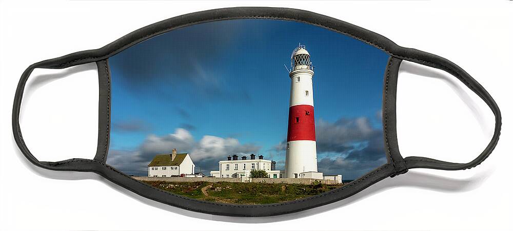 Light Face Mask featuring the photograph Portland Bill - Lighthouse by Chris Boulton