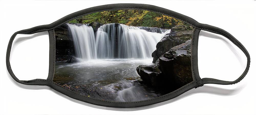 Waterfall Face Mask featuring the photograph Potter's Falls 14 by Phil Perkins