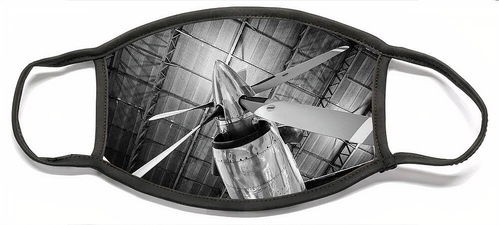 Aircraft Face Mask featuring the photograph Propeller by Nigel R Bell