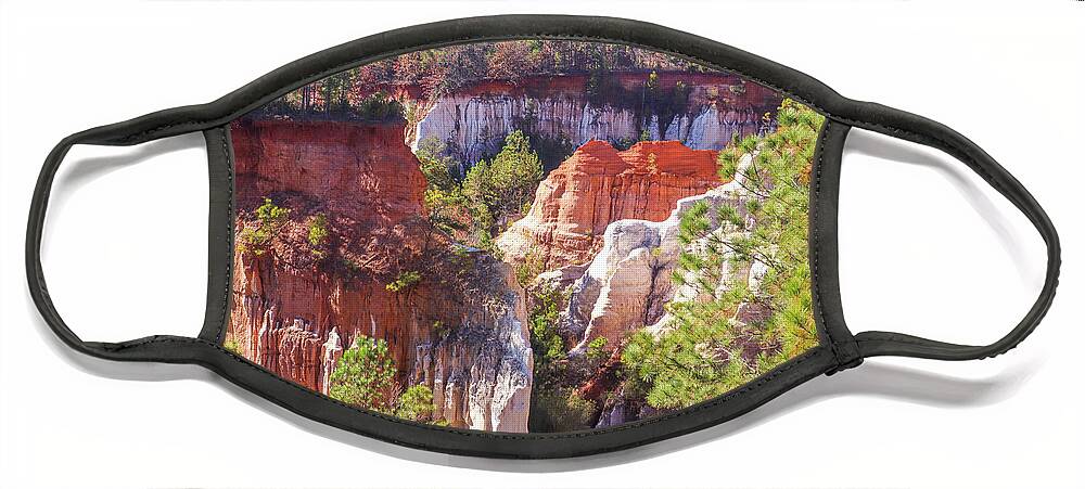 Providence Canyon State Park Face Mask featuring the photograph Providence Canyon Across by Ed Williams