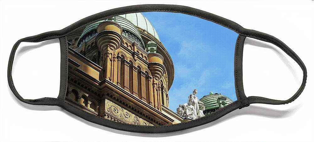 Queen Victoria Building Face Mask featuring the photograph Queen Victoria Building 4 by Randall Weidner