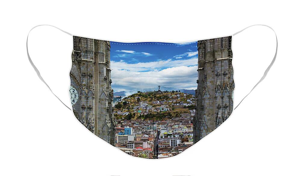 Ecuador Face Mask featuring the photograph Quito, Ecuador by David Little-Smith