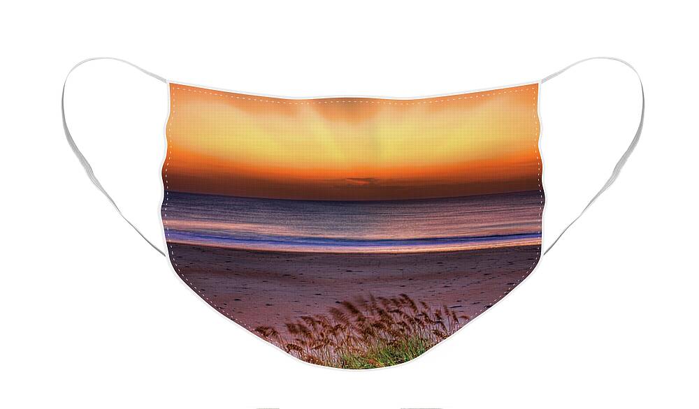 North Carolina Face Mask featuring the photograph Rays of Morning Light by Dan Carmichael