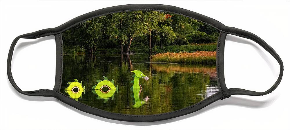 East Dover Vermont Face Mask featuring the photograph Retreat Meadows Monster by Tom Singleton