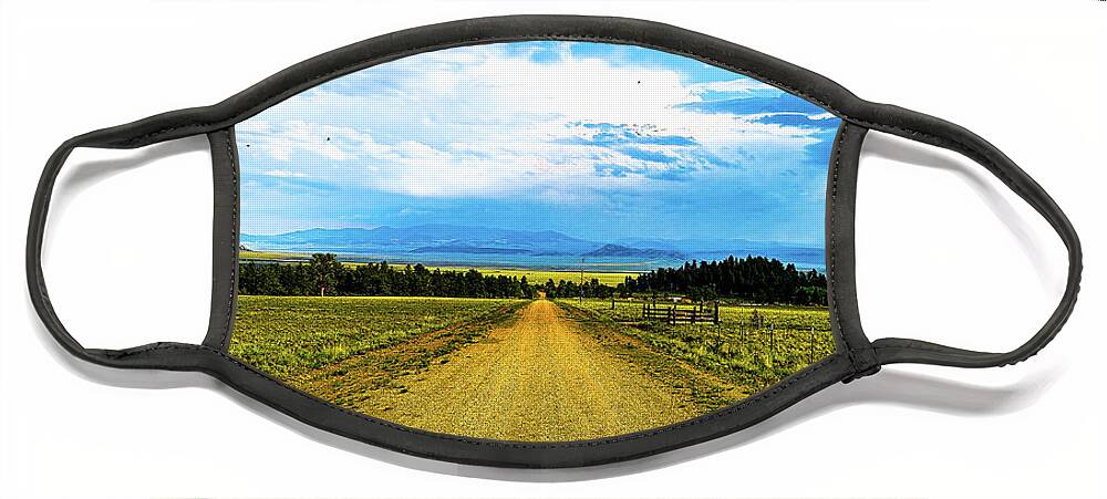 Rockies Face Mask featuring the photograph Road To The Rockies by Double AA Photography