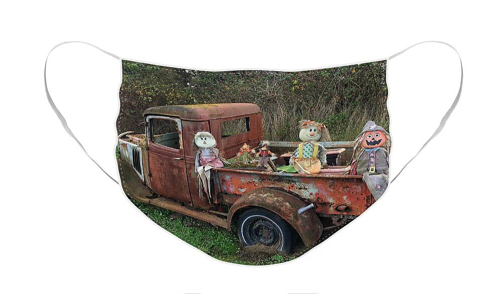 Pickup Face Mask featuring the photograph Roadside Attraction by Jerry Abbott