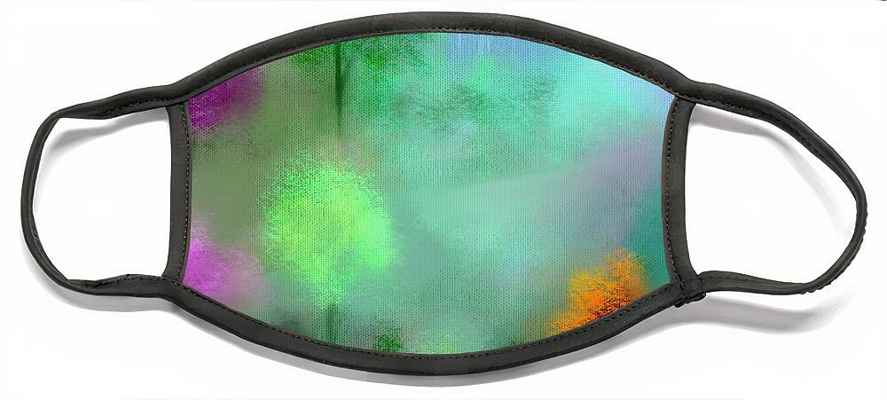 Ipad Painting Face Mask featuring the digital art Romantic Forest by Frank Bright