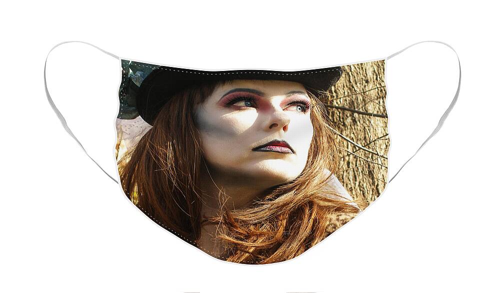 Victorian Face Mask featuring the digital art Ryli 15 by Mark Baranowski