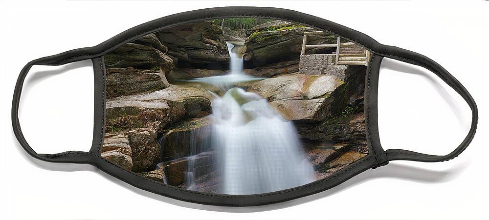 Attraction Face Mask featuring the photograph Sabbaday Falls - Sabbaday Brook, New Hampshire by Erin Paul Donovan