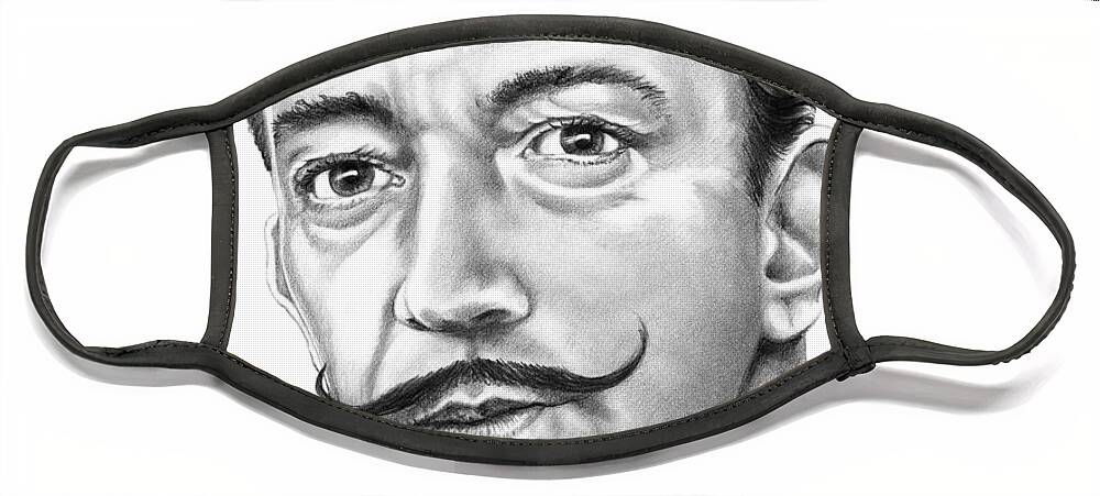 Incarijk Dronken worden stem Salvador Dali drawing Face Mask by Murphy Elliott - Murphy Art Elliott -  Website