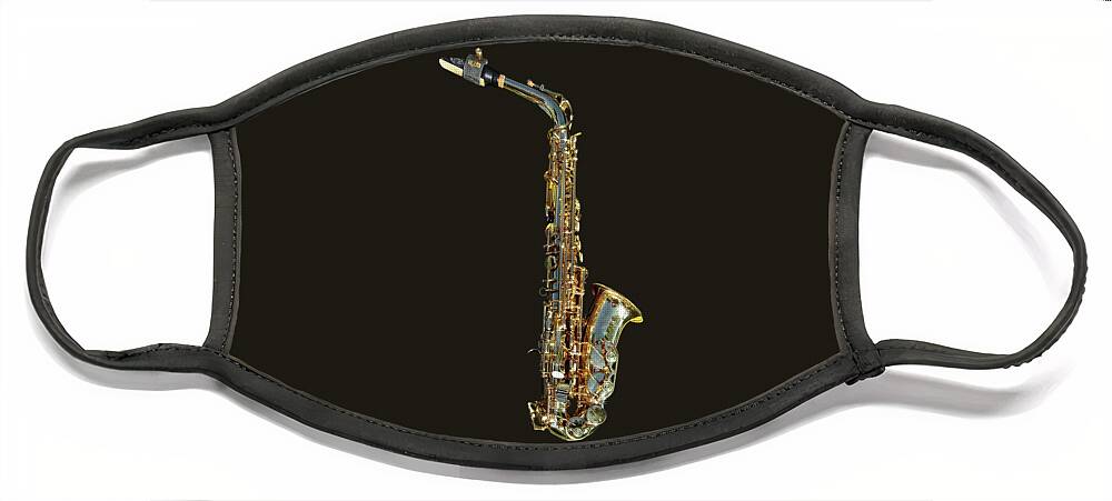 Saxophone Face Mask featuring the photograph Saxophone by Susan Savad