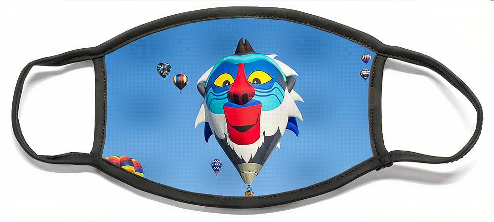 Hot Air Balloons Face Mask featuring the photograph Say What? by Segura Shaw Photography