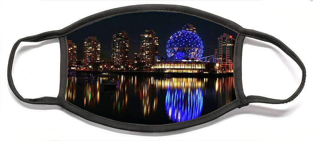 Urban Face Mask featuring the photograph Science World II by Cameron Wood