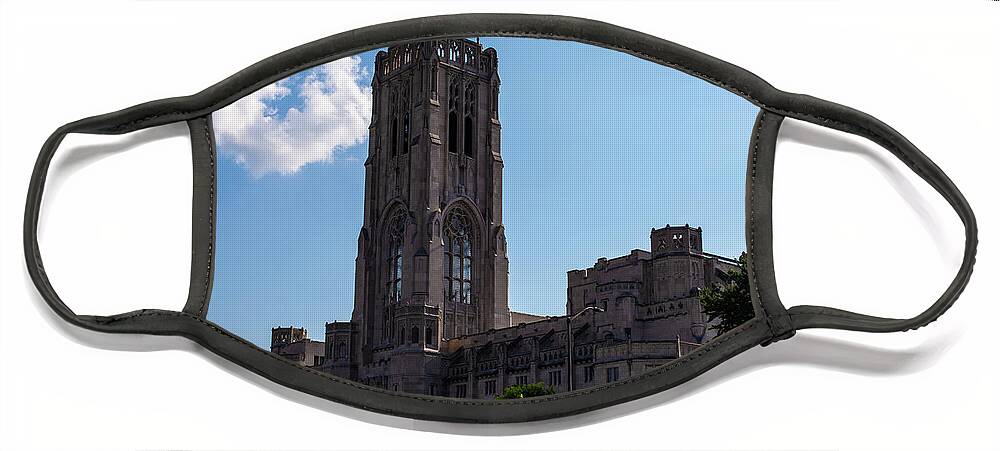 Indianpolis Face Mask featuring the photograph Scottish Rite Cathedral by Eldon McGraw