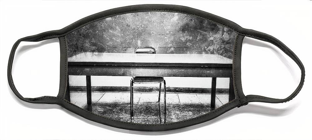  Face Mask featuring the photograph Seat at the Table by Al Harden