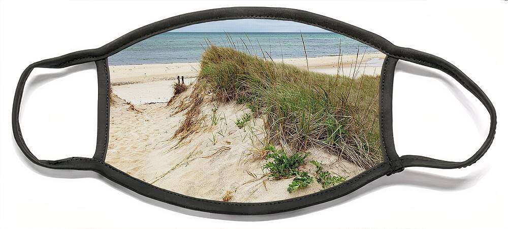 Secluded Beach Cape Cod Face Mask featuring the photograph Secluded Beach Cape Cod by Michelle Constantine