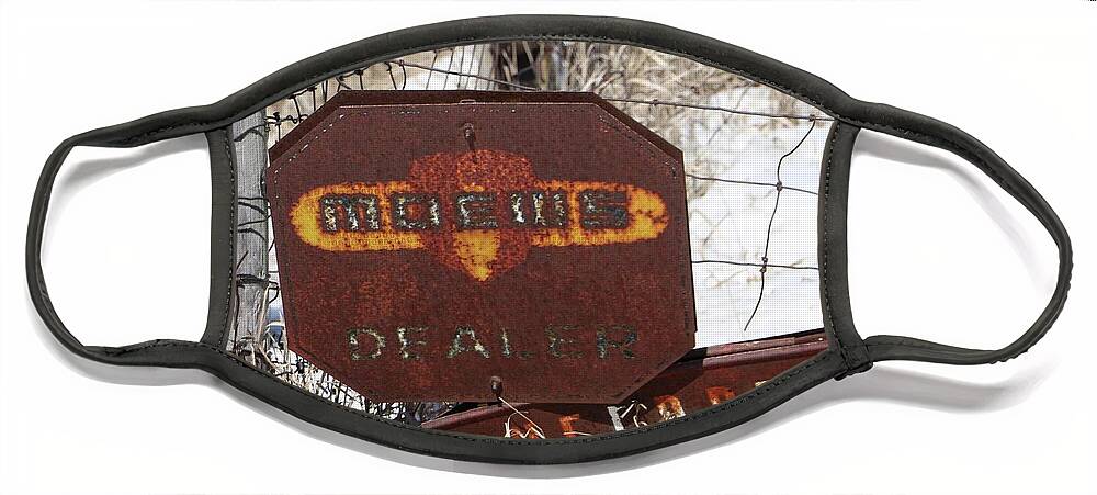 Old Signs Face Mask featuring the photograph Seed Dealer by Gary Gunderson
