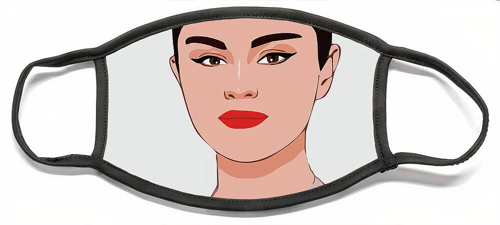Selena Gomez Cartoon Portrait 2 Face Mask by Ahmad Nusyirwan - Fine Art  America