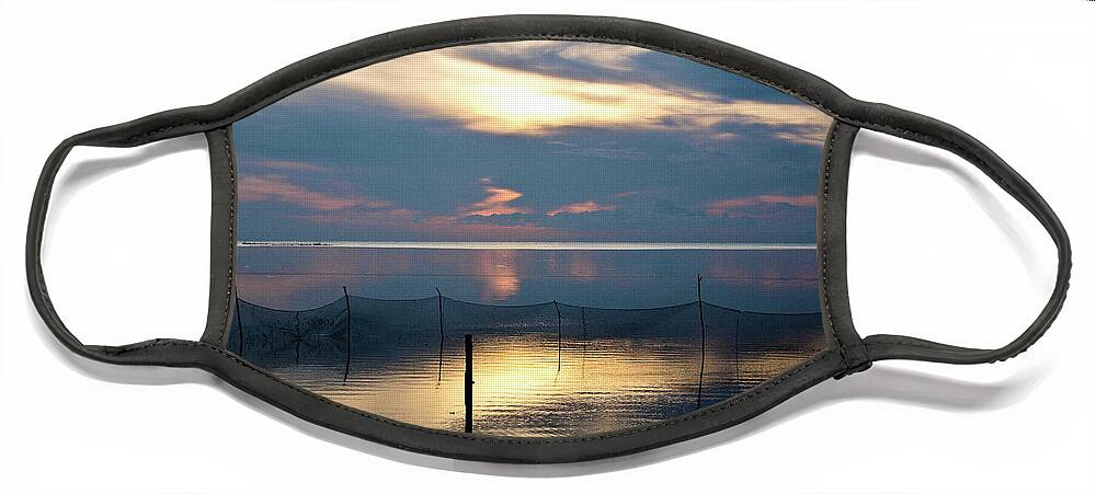 Asia Face Mask featuring the photograph Shimmering Dawn by David Desautel