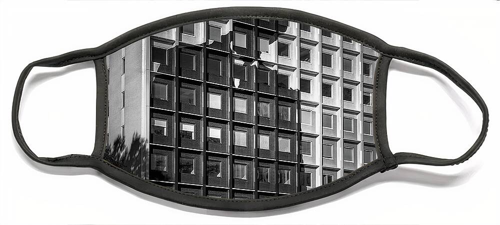 1447 Peachtree Street Face Mask featuring the photograph Silhouette Building by Doug Sturgess