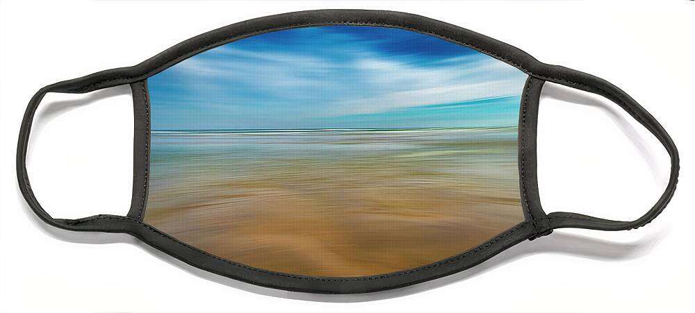 Atlantic Ocean Face Mask featuring the photograph Silky Smooth Waves by Penny Polakoff