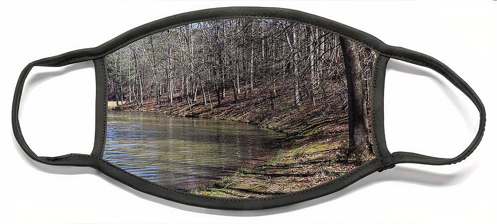 James H. Sloppy Floyd State Park Face Mask featuring the photograph Sloppy Floyd Lake Forest by Ed Williams