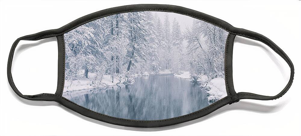 Destinations Face Mask featuring the photograph Snowstorm by Jonathan Nguyen
