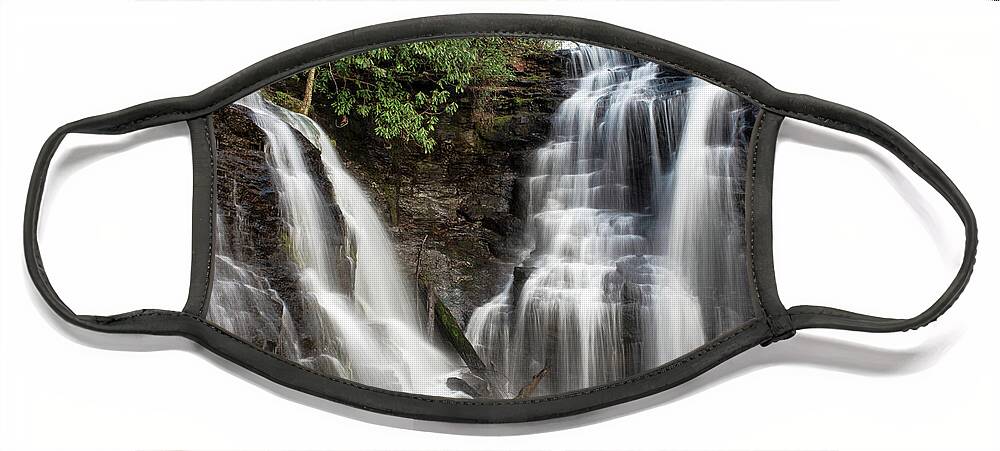 Great Smoky Mountains National Park Face Mask featuring the photograph Soco Falls #1 by Stacy Abbott
