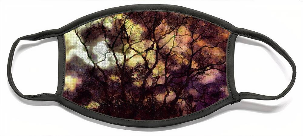 Tree Face Mask featuring the mixed media Spectral Tree by Christopher Reed