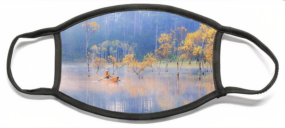 Awesome Face Mask featuring the photograph Spring Coming by Khanh Bui Phu