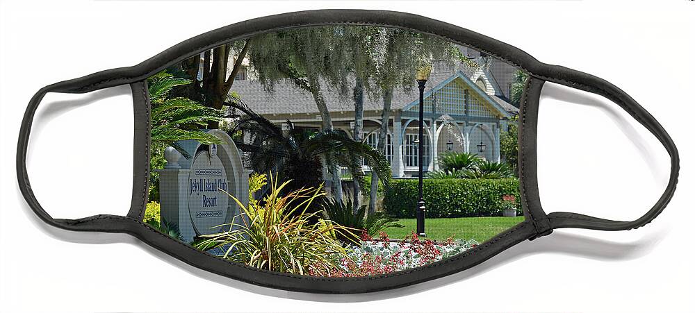 Jekyll Island Face Mask featuring the photograph Spring Season at the Jekyll Island Club by Bruce Gourley